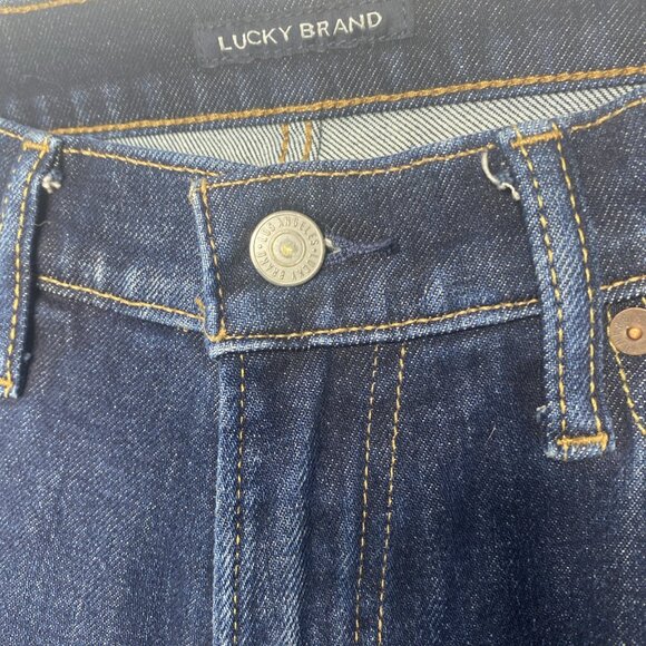 Lucky Brand Mens 31 x 32 410 Athletic Slim Leg Stretch Denim Jeans Dark Wash - Picture 5 of 12